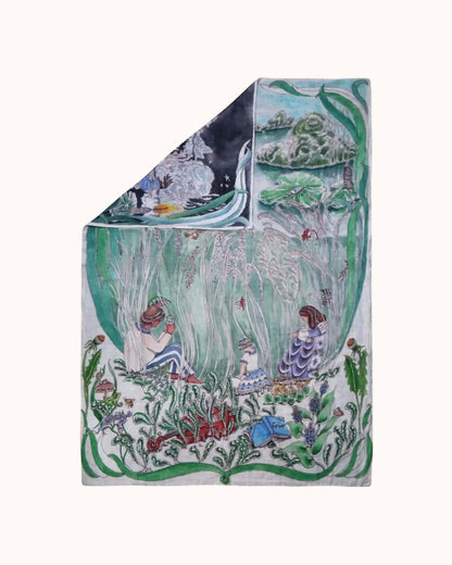 Reversible Baby Muslin The Pond Dance