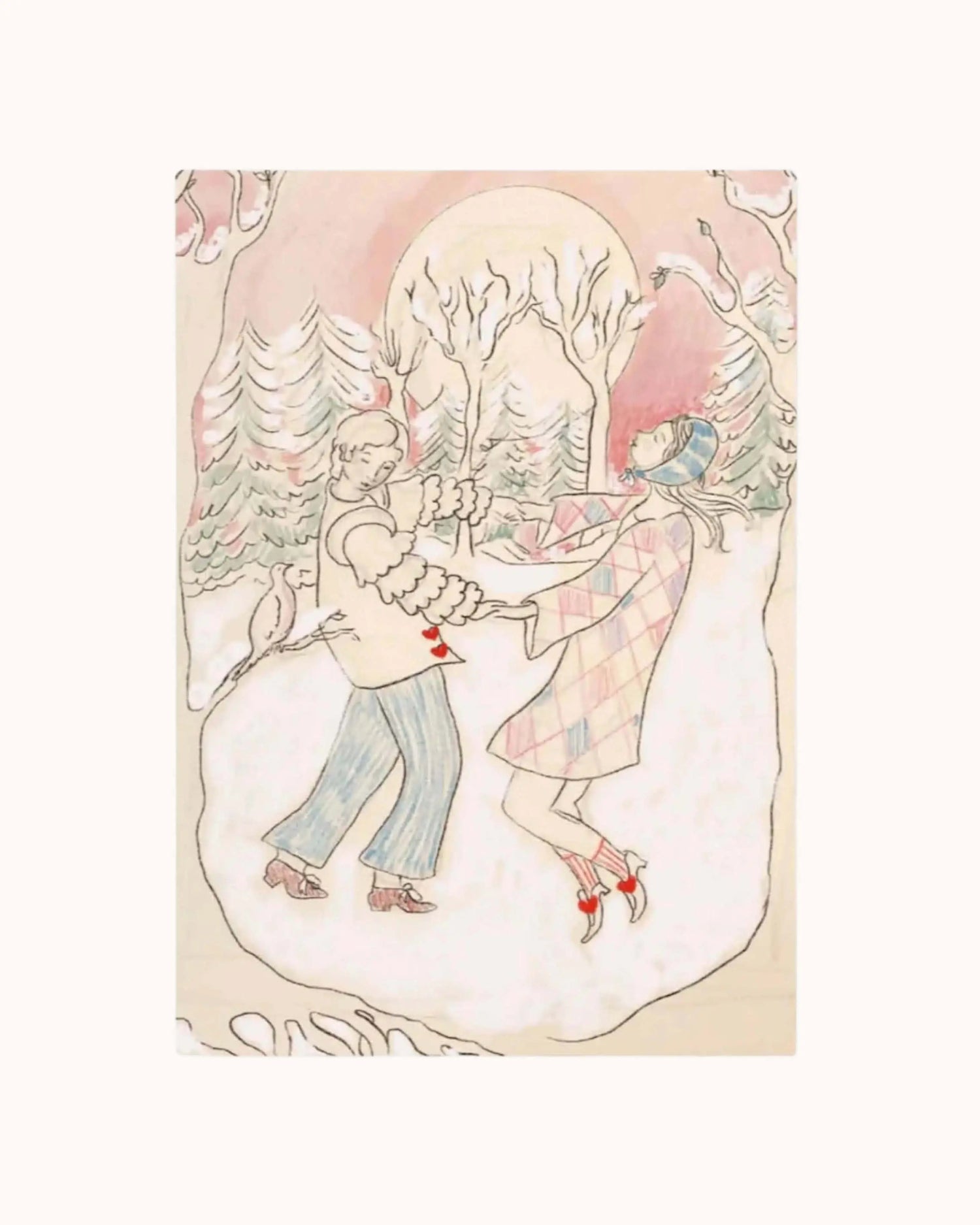 Baby Muslin Winter Birds