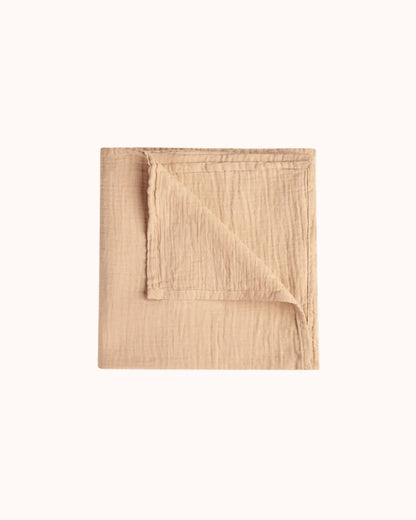 Muslin Swaddle Blanket in hay