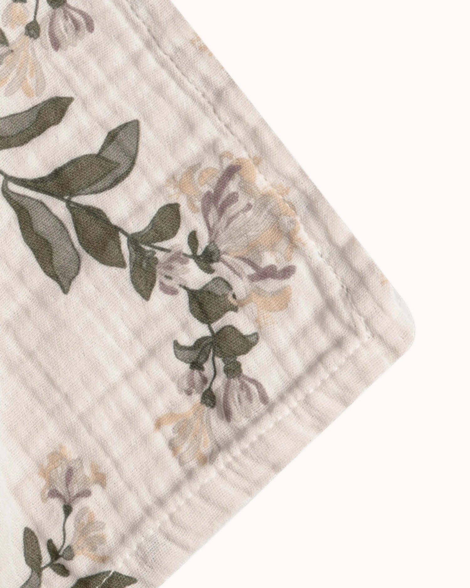 Muslin Swaddle Blanket in honeysuckle