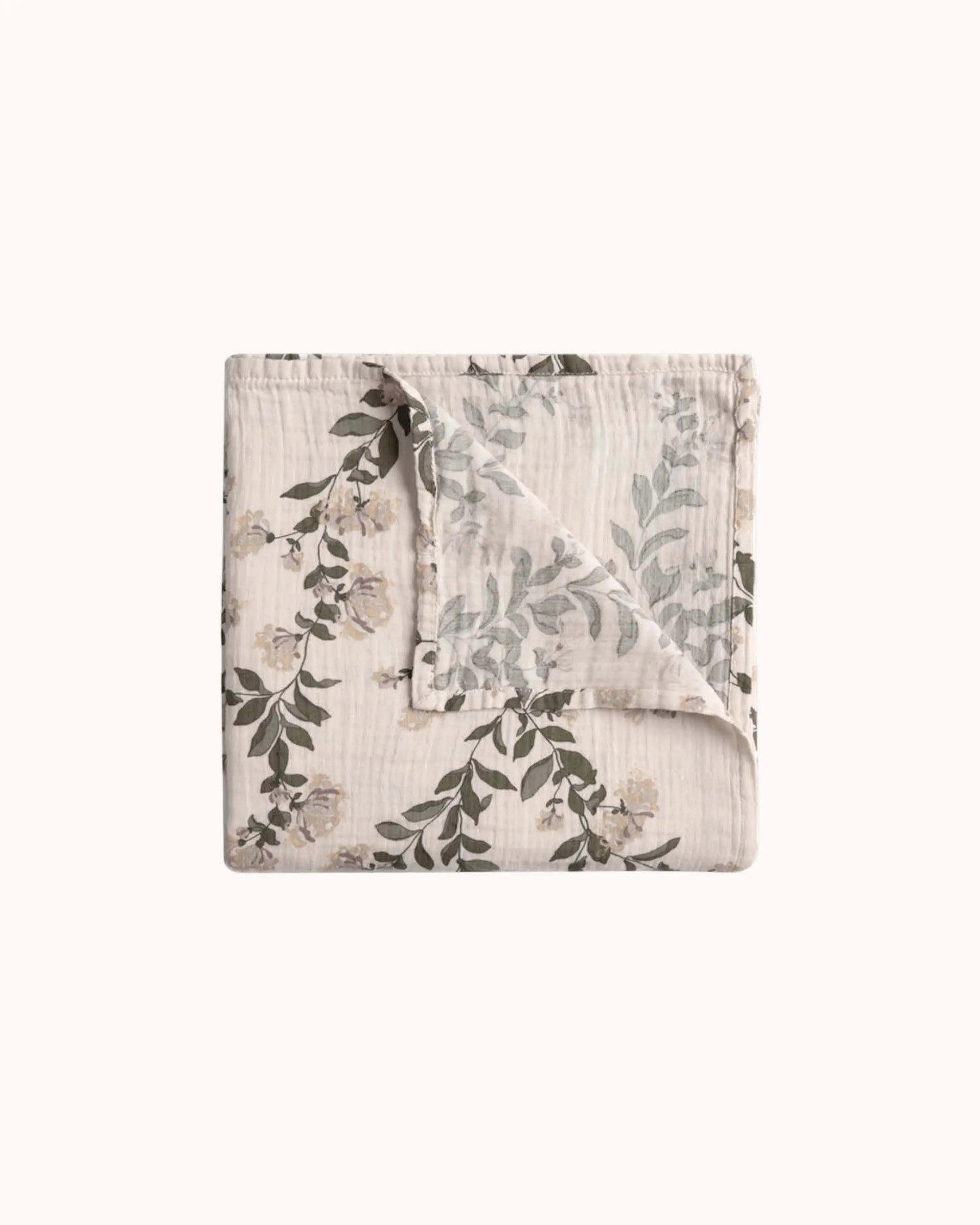 Muslin Swaddle Blanket in honeysuckle