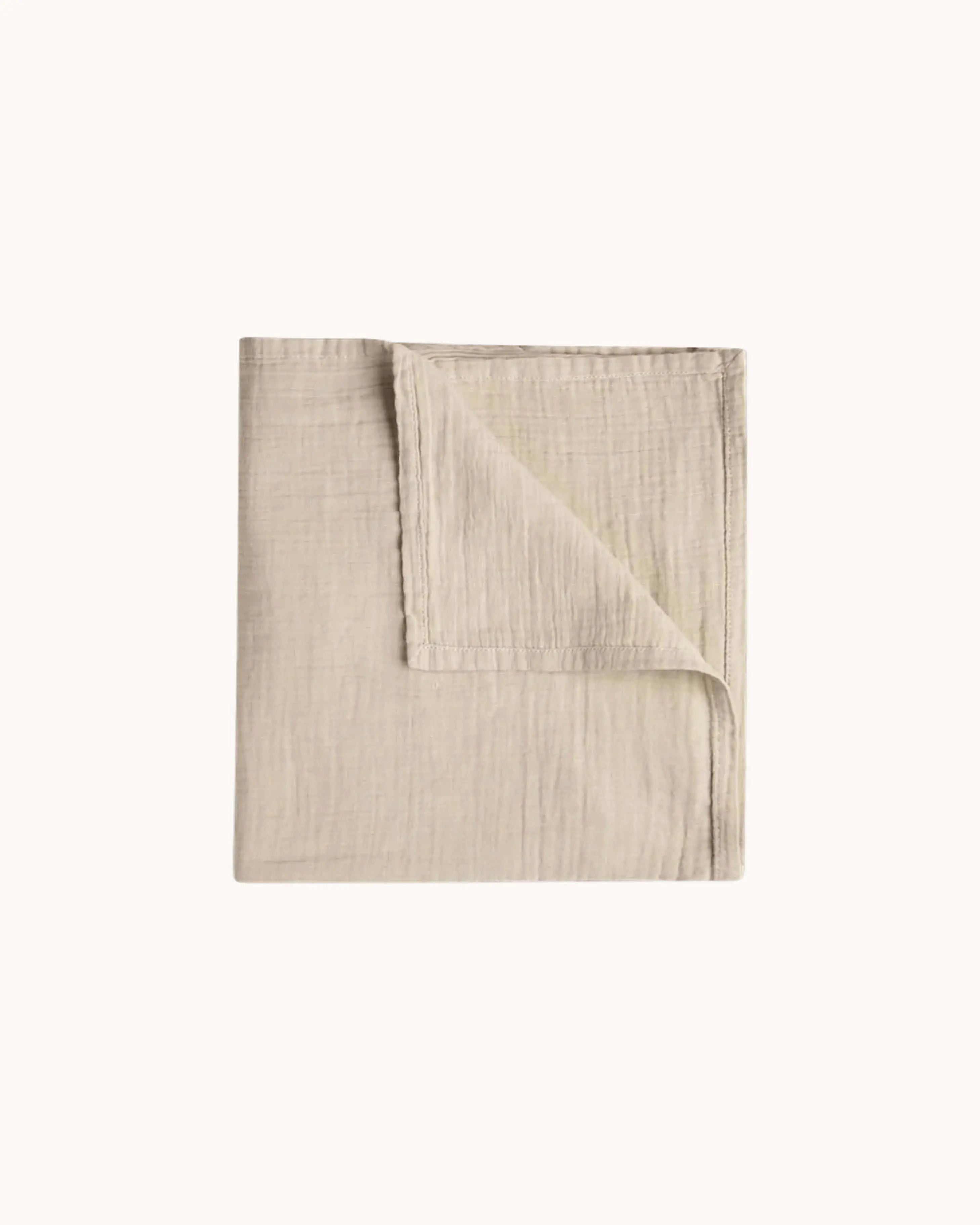 Muslin Swaddle Blanket in olive