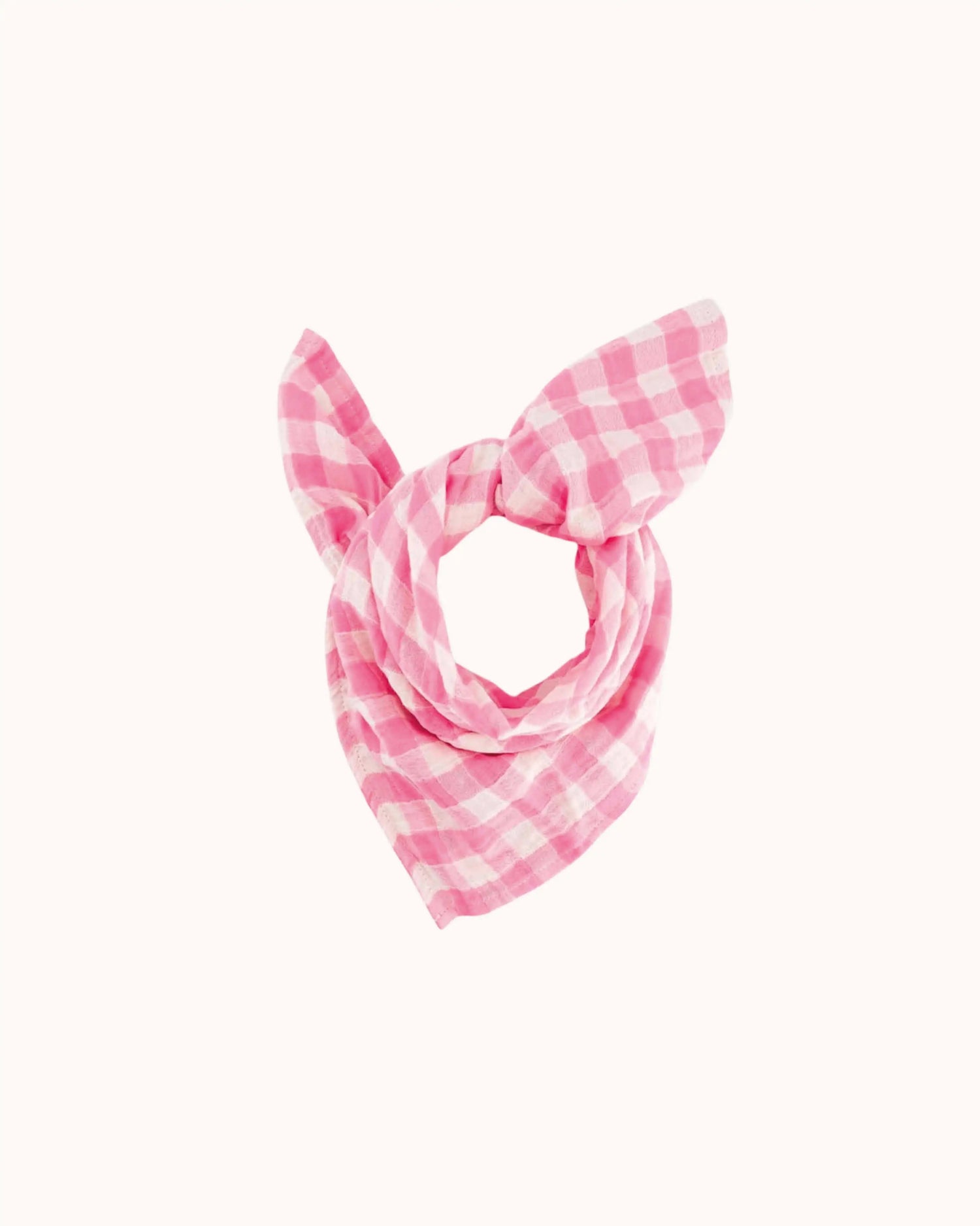 Musselin Swaddle Bianca in gingham pink