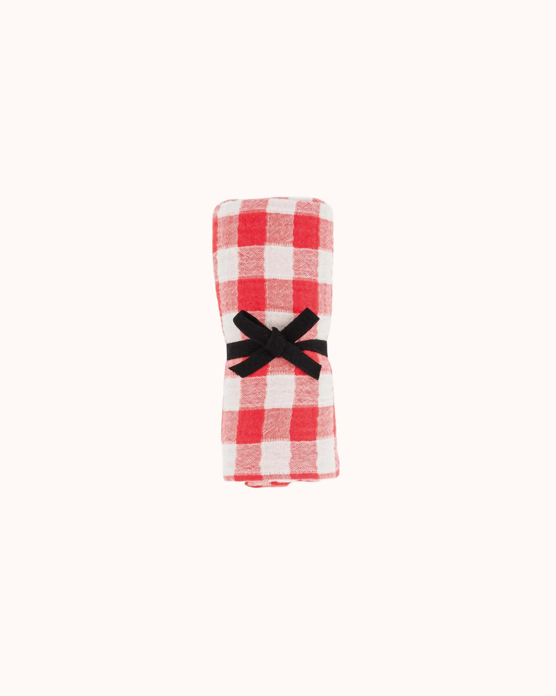 Musselin Swaddle Bianca in gingham tomato