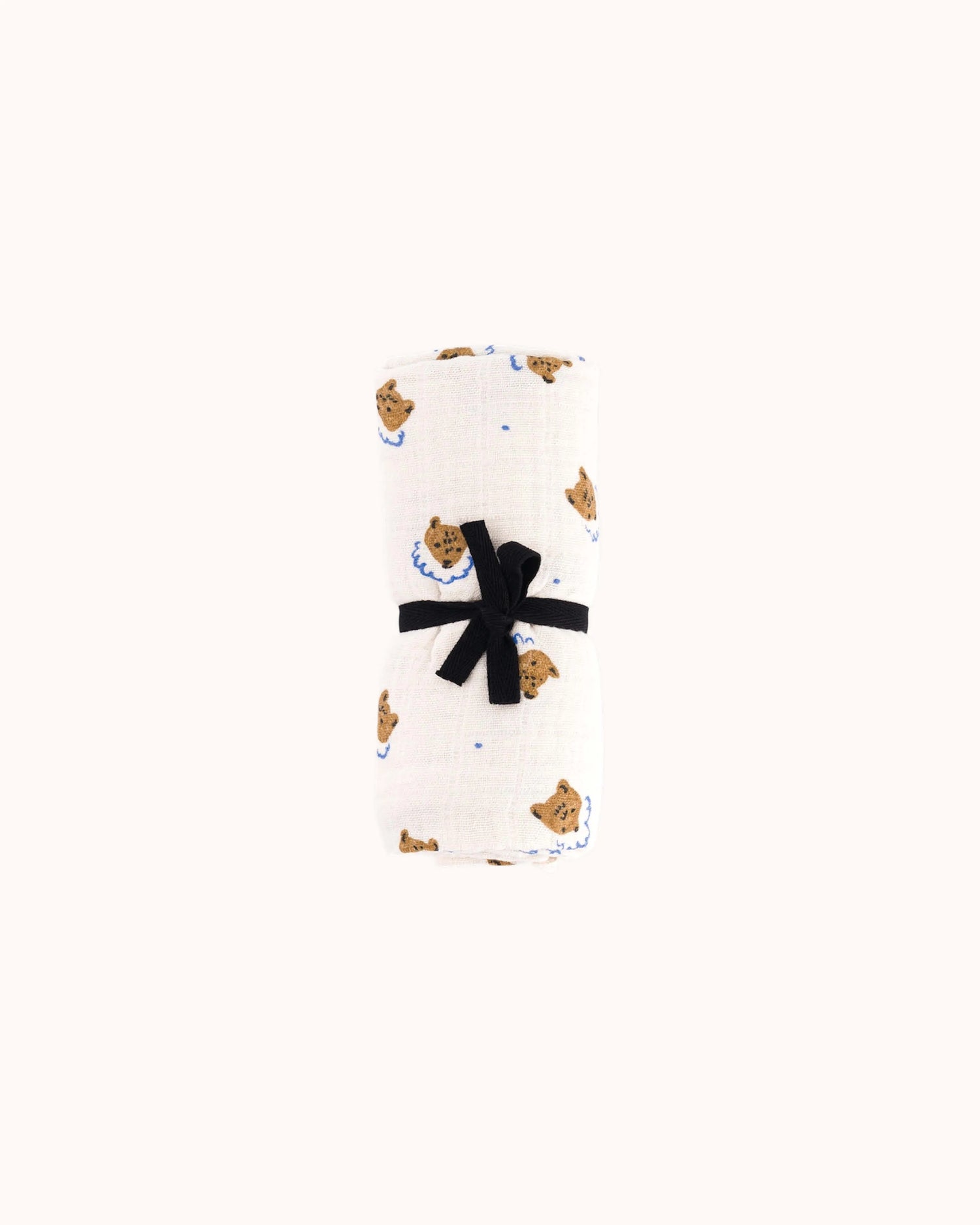 Musselin Swaddle Bianca Teddy