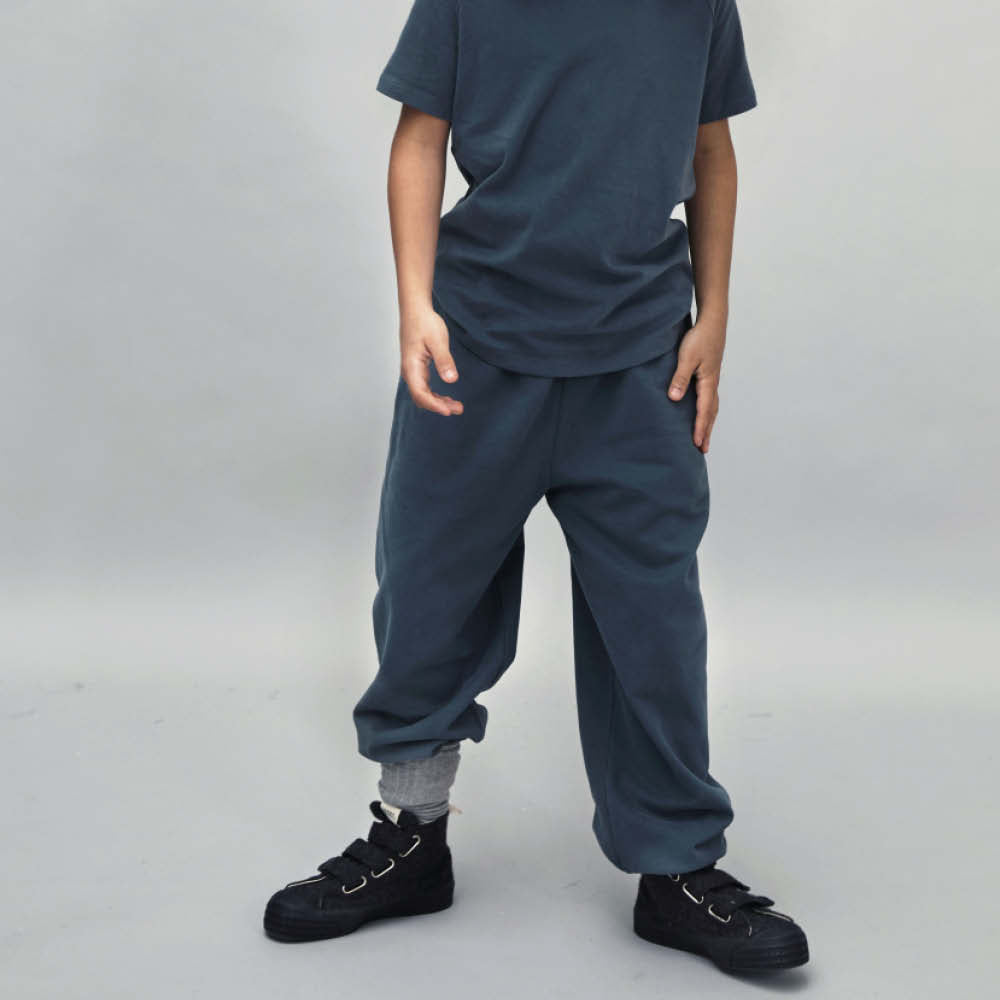 Lockere Sweathose in blue grey