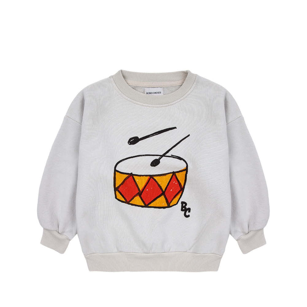 Langärmliger Sweater mit Trommel