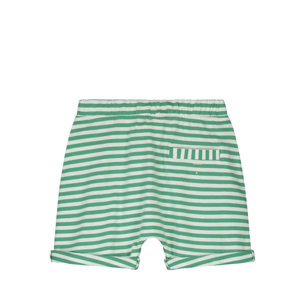 Sweatshorts in bright green/off-white