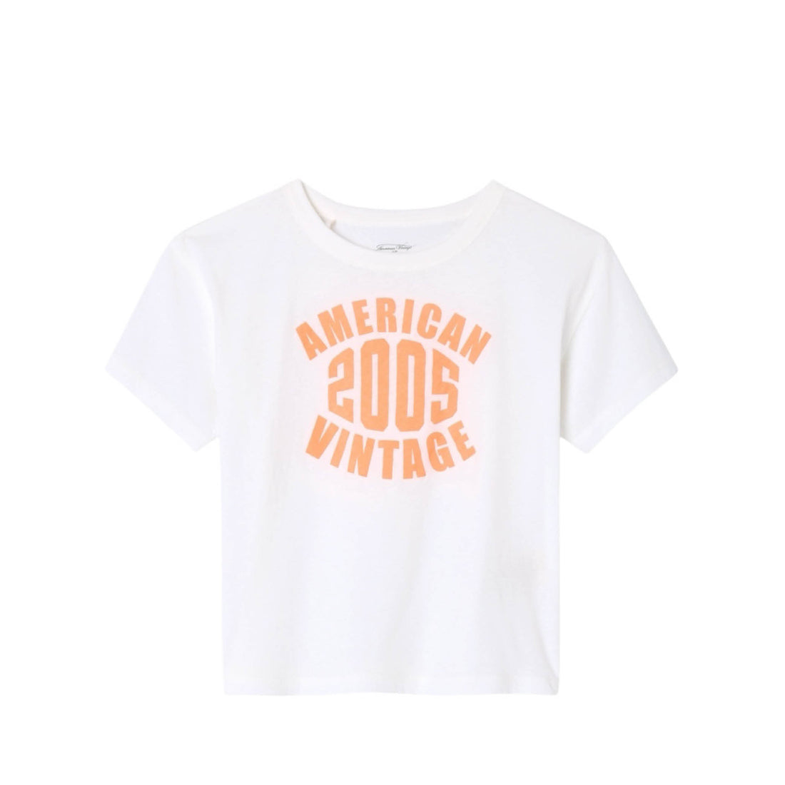 Kurzärmliges T-Shirt Gamipy in weiß/neon orange