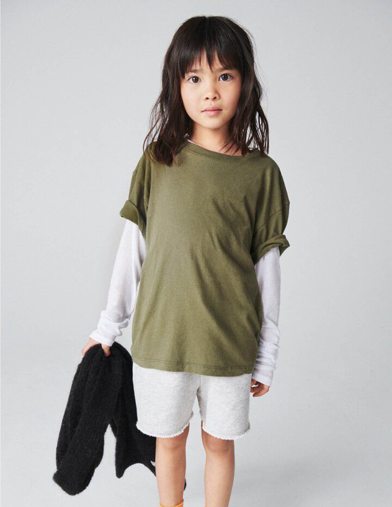 Kurzärmliges T-Shirt Gamipy in khaki vintage