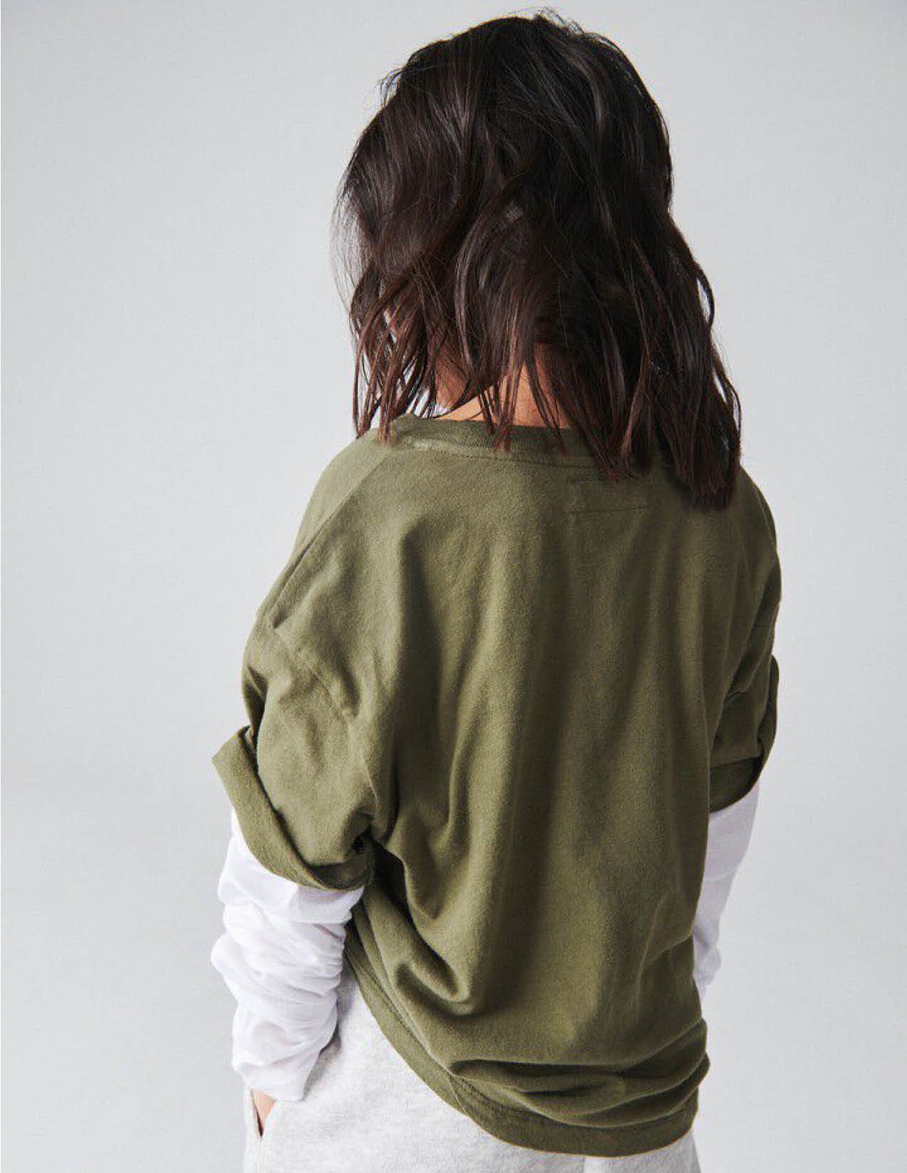 Kurzärmliges T-Shirt Gamipy in khaki vintage