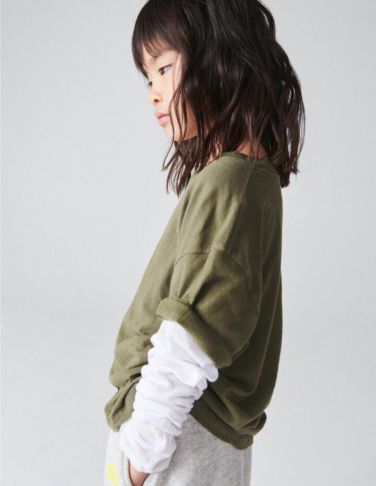 Kurzärmliges T-Shirt Gamipy in khaki vintage