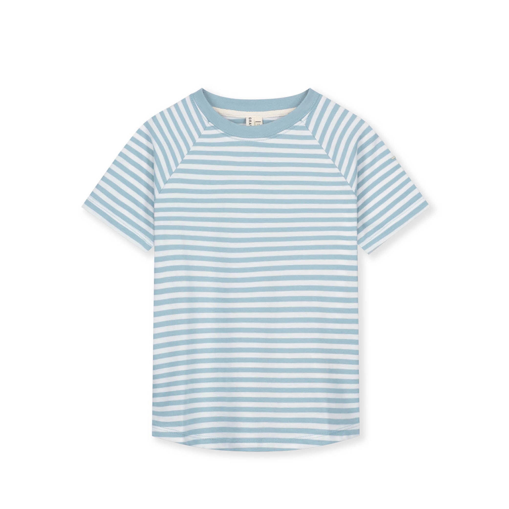 Short-sleeved T-Shirt in sky/off-white