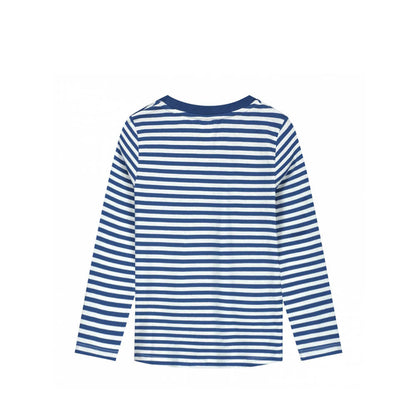 Long-sleeved T-Shirt in blue moon/off white