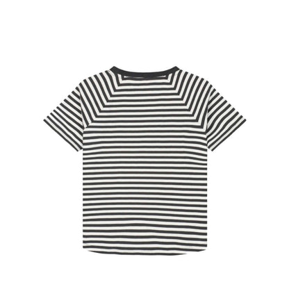 Short-sleeved T-Shirt in nearly black/off white