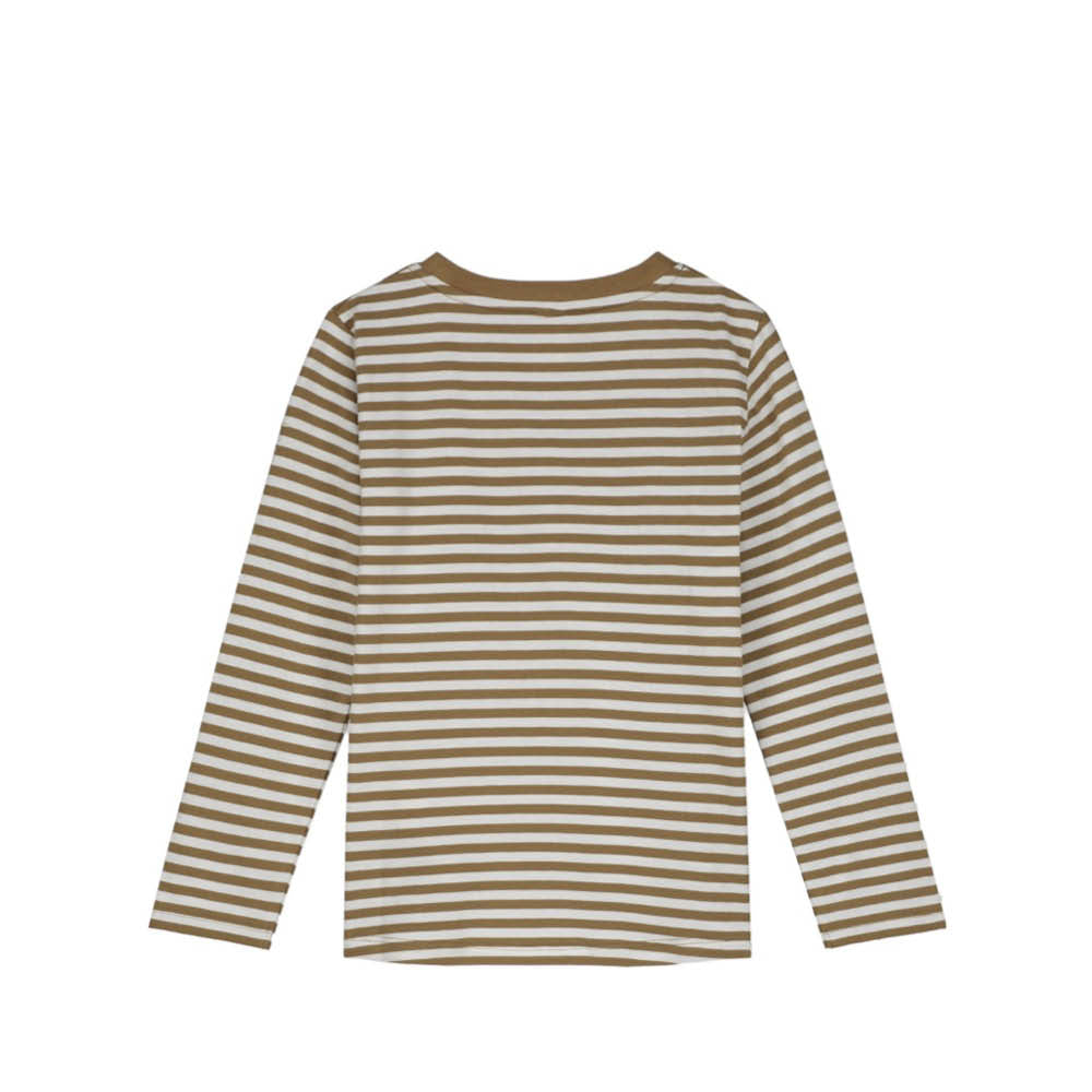 Long-sleeved T-Shirt in peanut/off-white