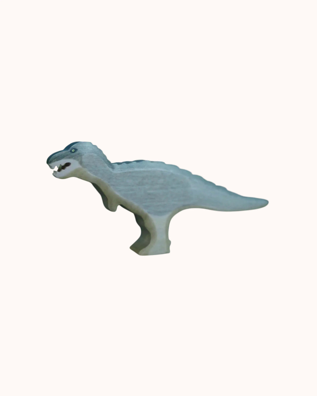 Holzfigur blauer Tyrannosaurus Rex