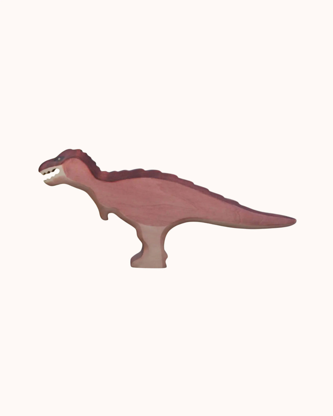 Holzfigur roter Tyrannosaurus Rex