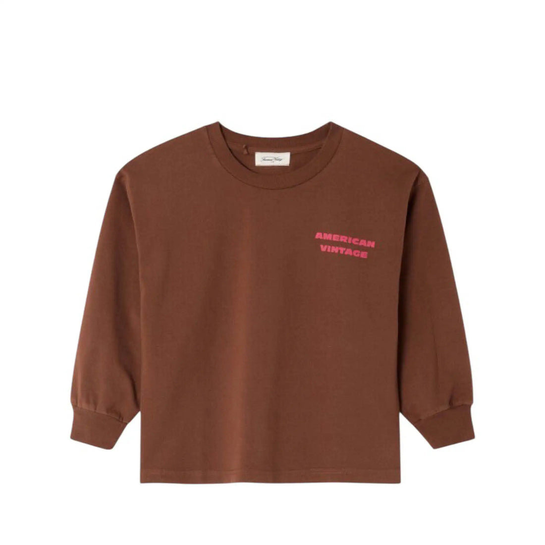 Long-sleeved T-Shirt Fizvalley in noyer vintage