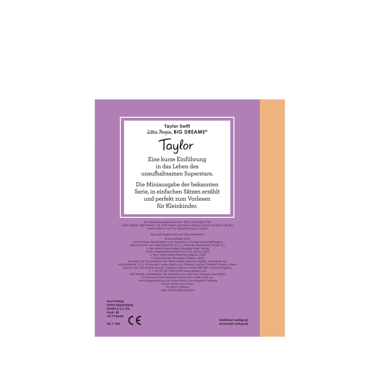 Little People, Big Dreams Mini – Taylor Swift