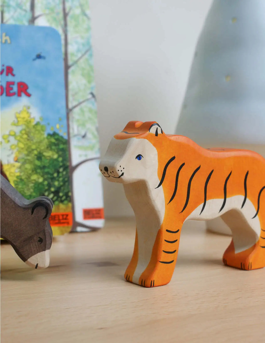 Wooden figure, tiger