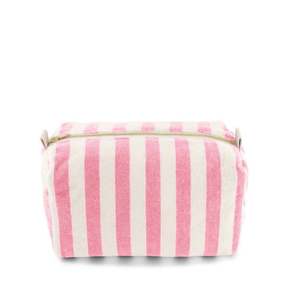 Toiletry Bag in strawberry striped