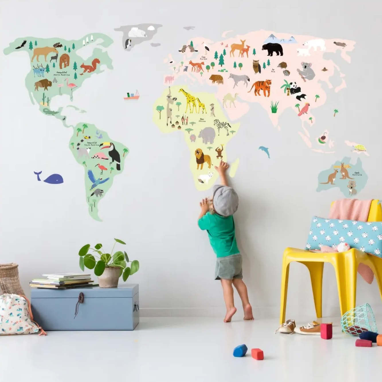 Giant Wall Sticker World Map