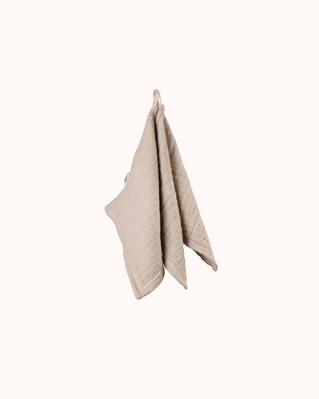 Musselin Waschlappen Set in seabreeze beige