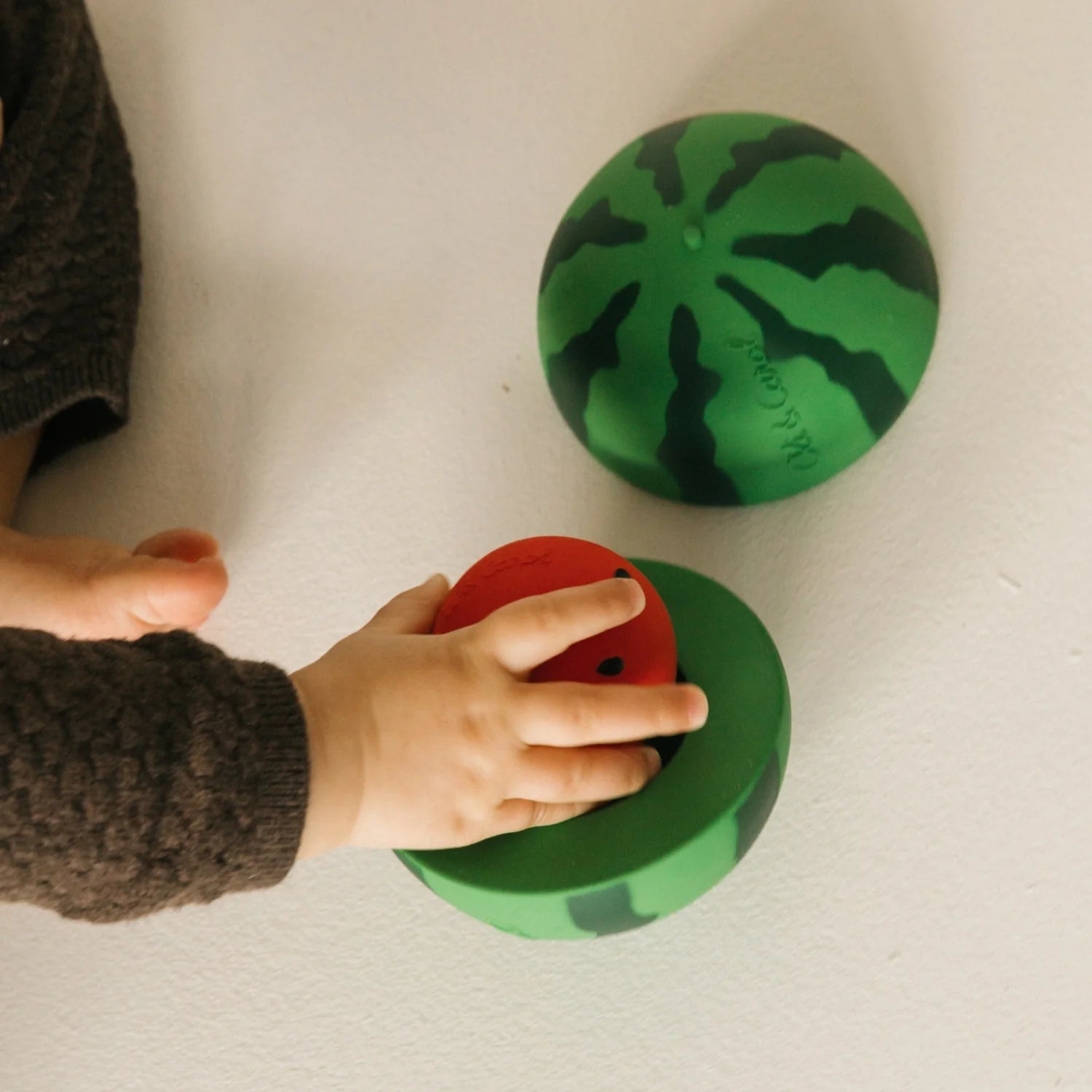 Stapelspiel &amp; Rasselball Wassermelone