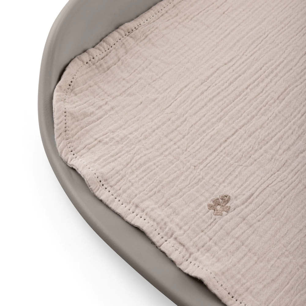 Musselin Wickelunterlagen Set in seabreeze beige