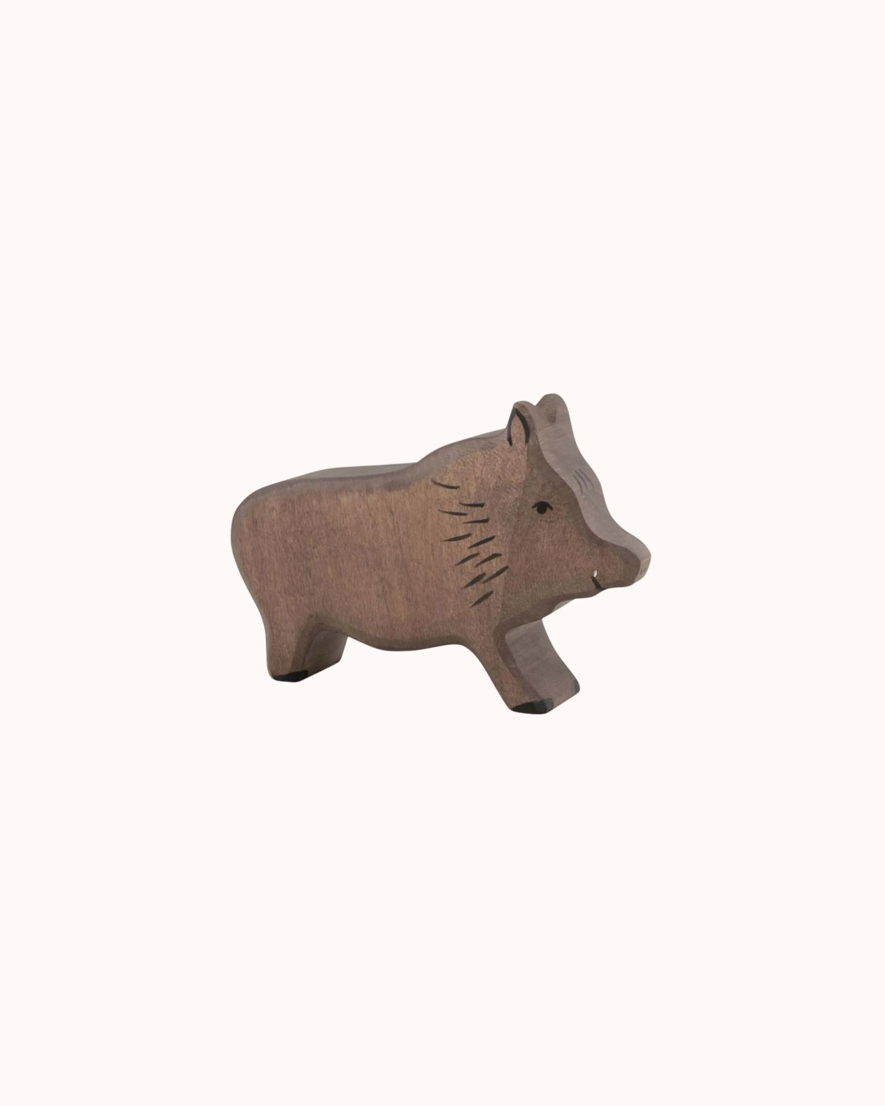 Wooden Figure Wild Boar
