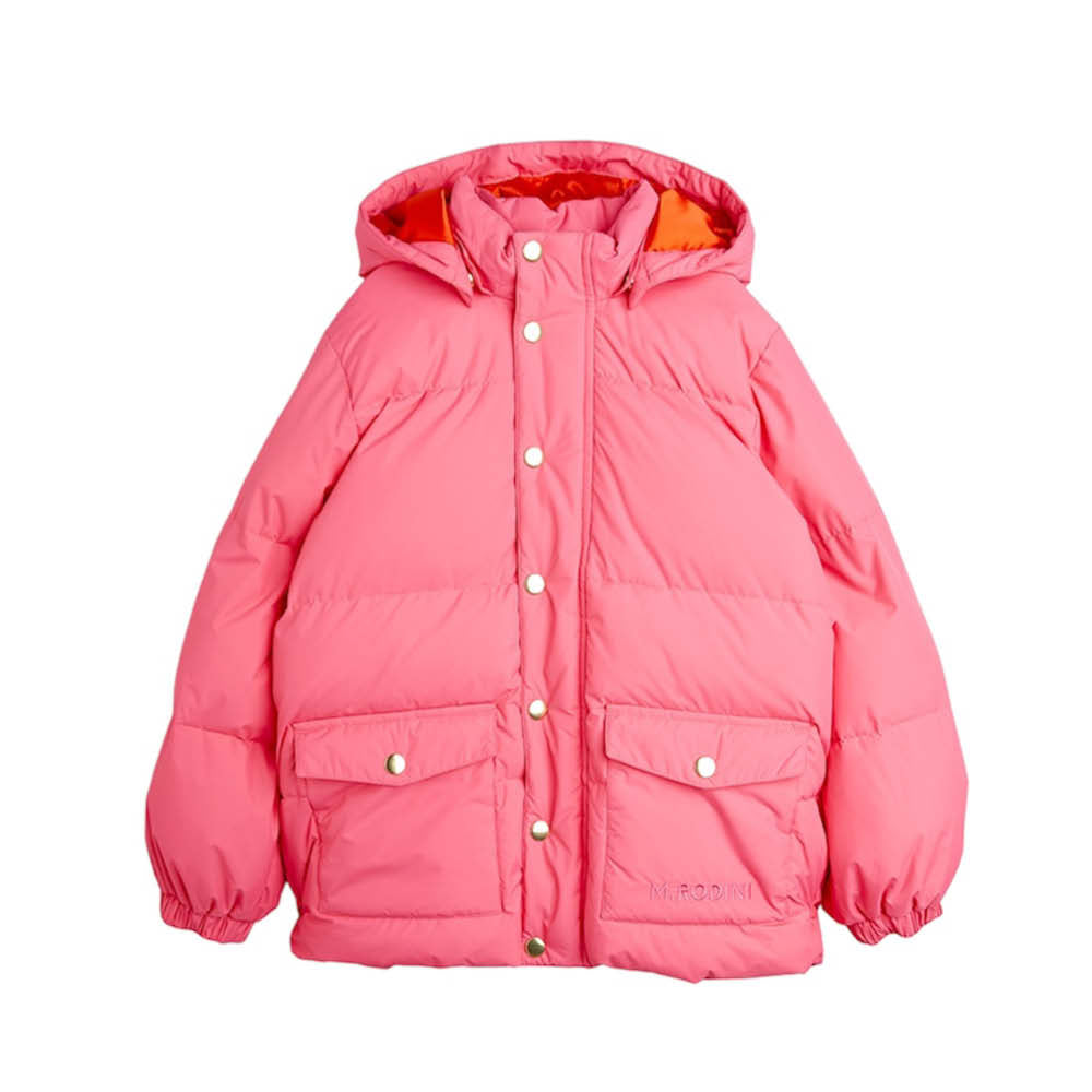 Pinke Pufferjacke