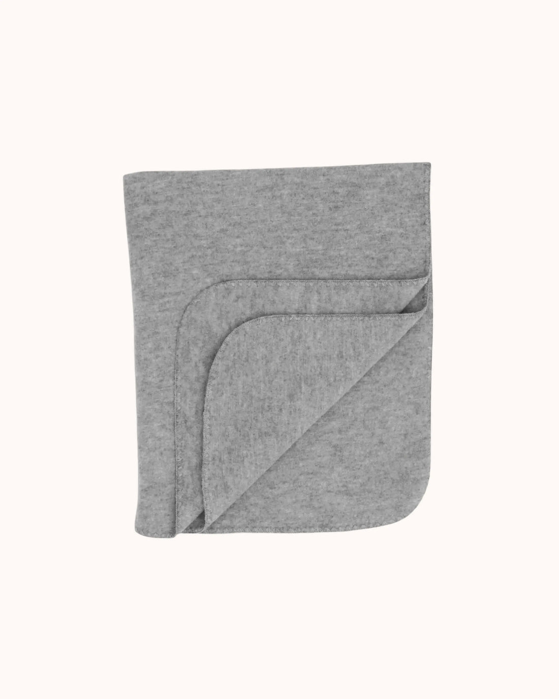 Babydecke aus Wolle in gray melange