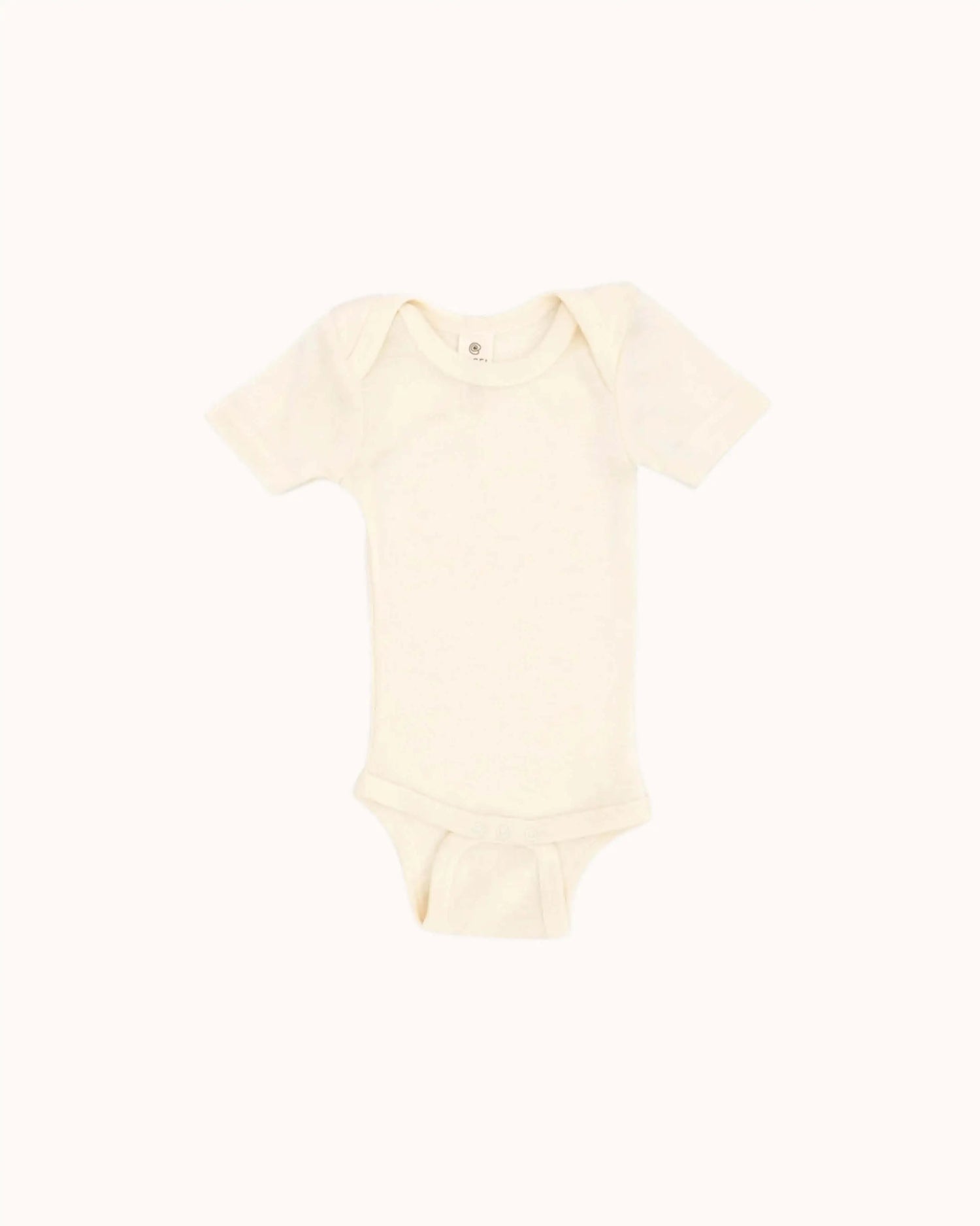 Kurzärmliger Body aus Wolle/Seide