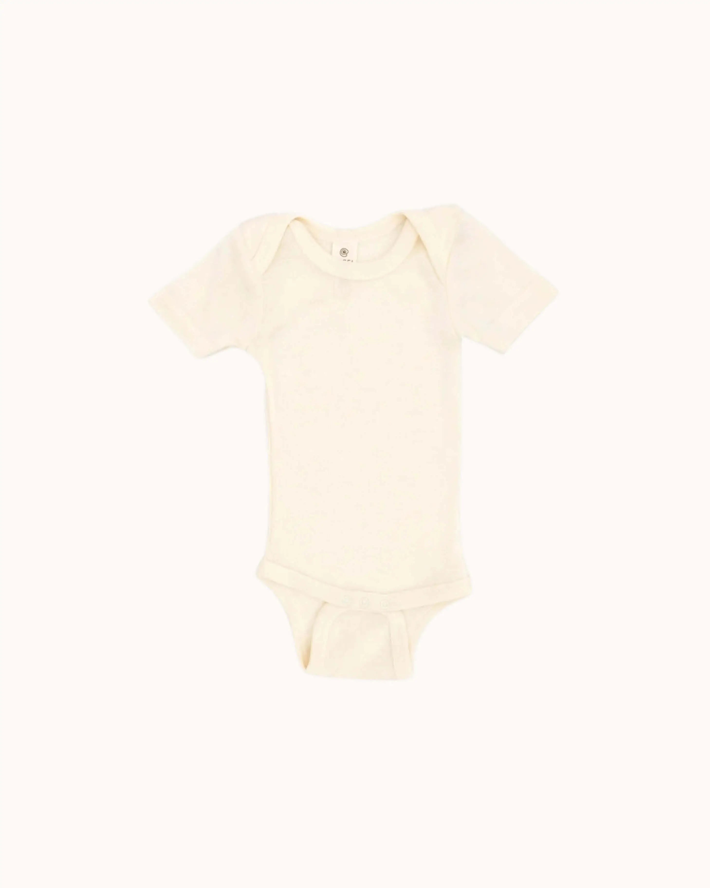 Kurzärmliger Body aus Wolle/Seide