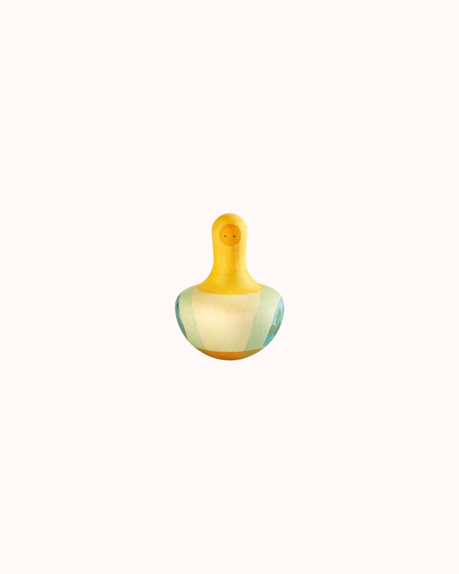 Wooden Spinning Toy Flowing Yellow Bird
