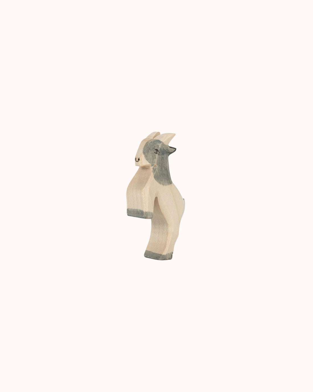 Wooden Figure little Goat jumping