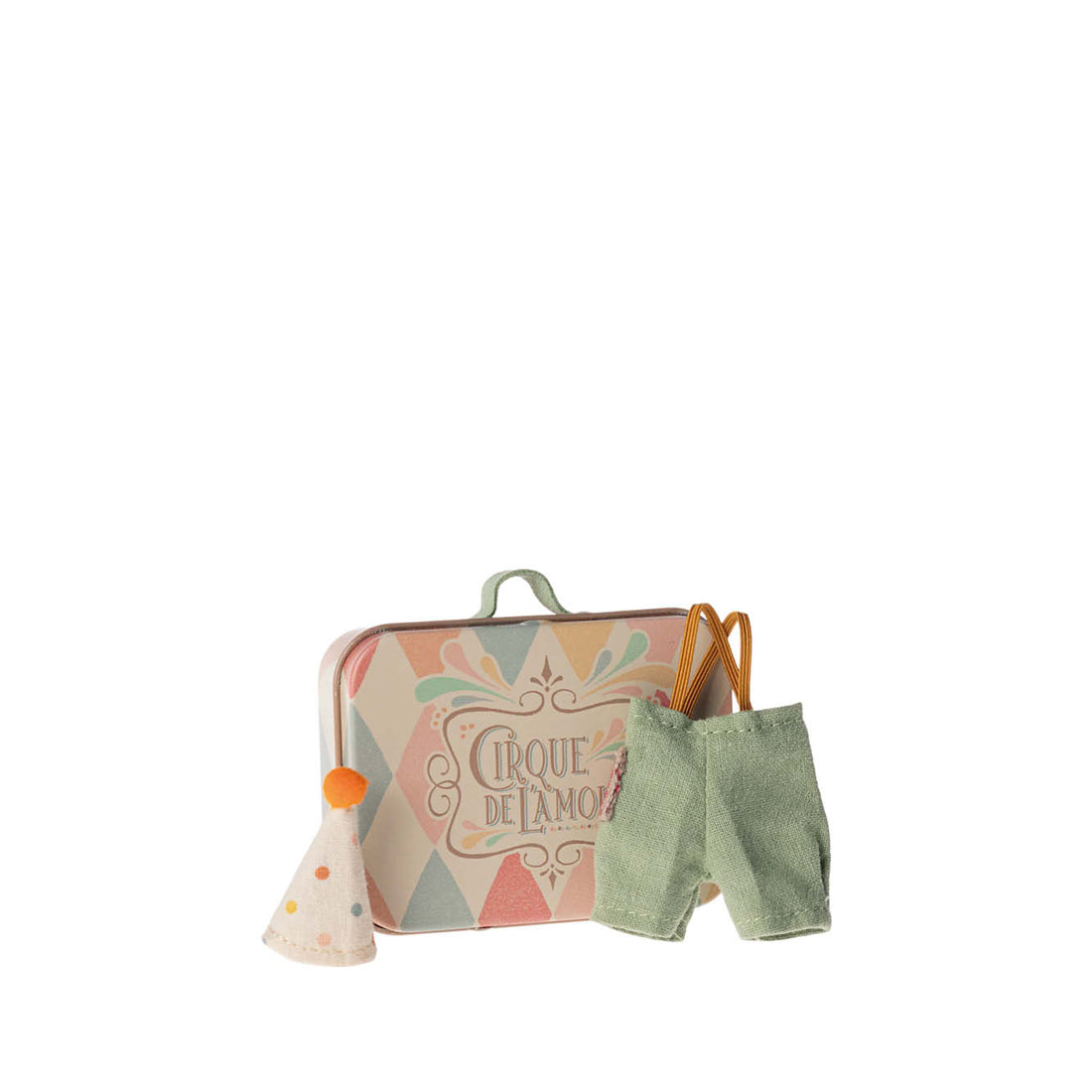 Mice Suitcase with Clown Costume