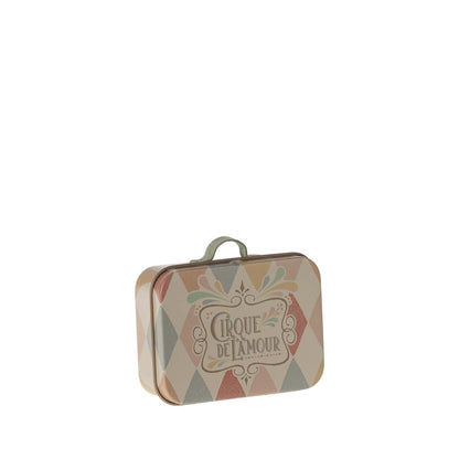 valise souris avec costume de clown