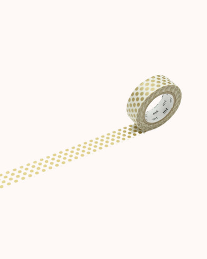 Washi Tape Dot Gold