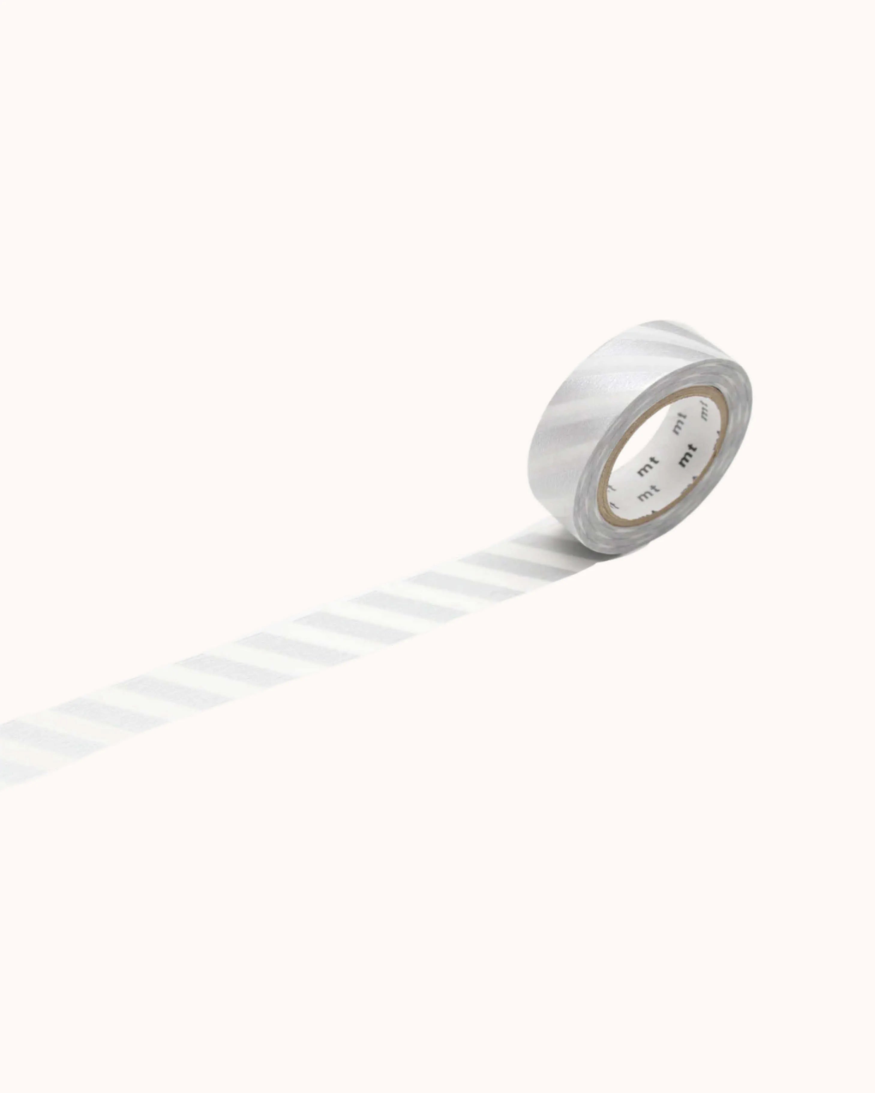 Washi Tape Stripe Silber