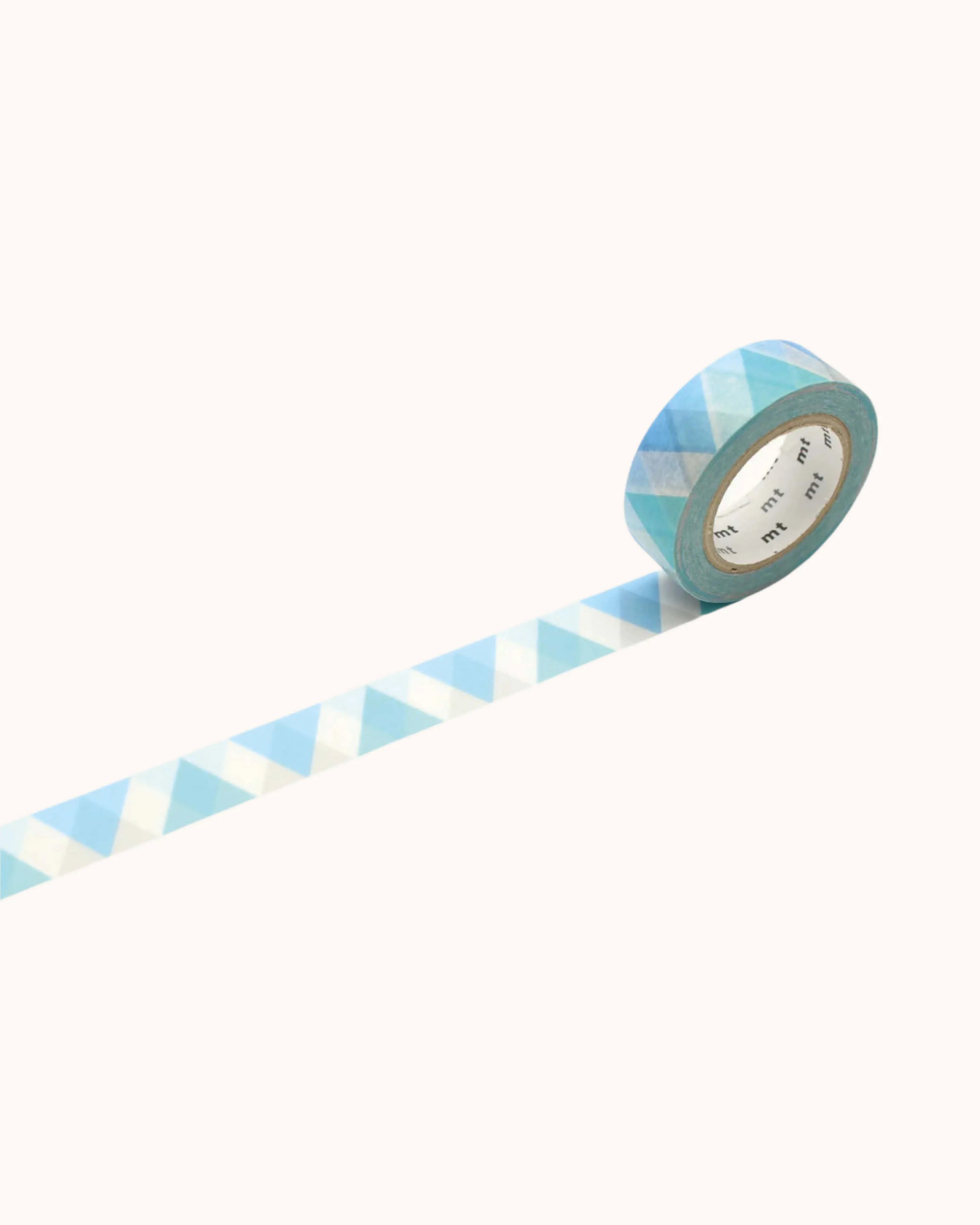 Washi Tape Triangle &amp; Diamond Blau