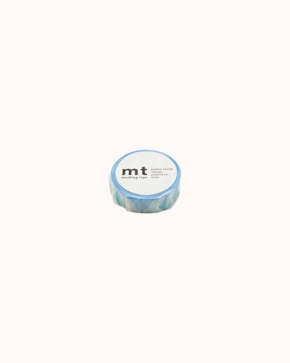 Washi Tape Triangle &amp; Diamond Blau