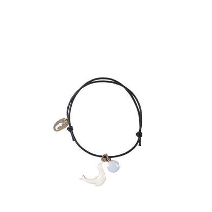 Bracelet, sea lion in ecru/horizon