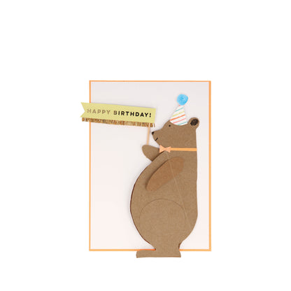 Honey Bear Honeycomb Card