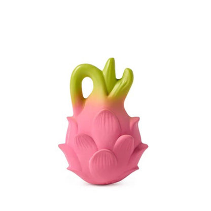 Baby Beißring Teether Fucsia die Drachenfrucht aus Naturkautschuk und von Hand bemalt mit speiseechten Farben - 100% natürlich von Oli und Carol bei kinder und konsorten Düsseldorf