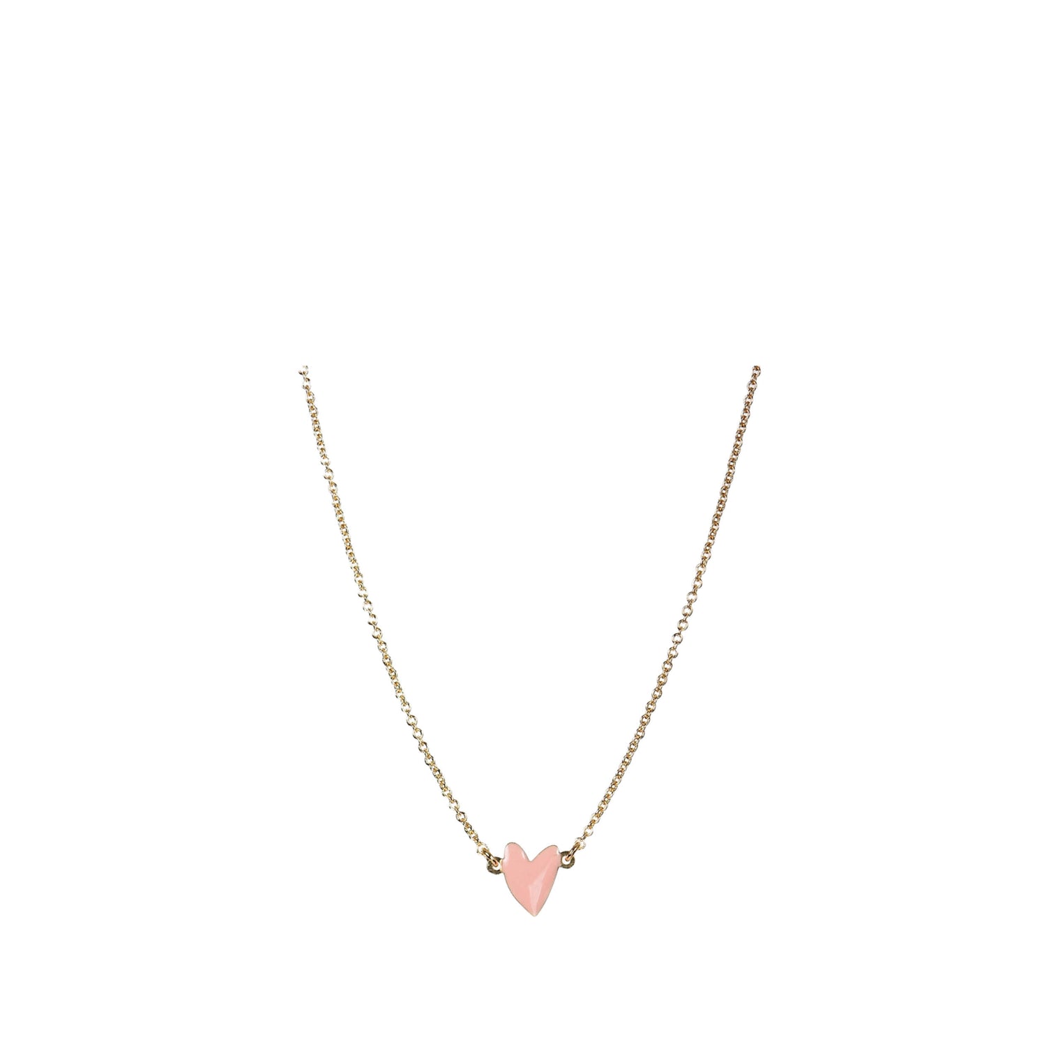 Grant the powder pink Heart Necklace