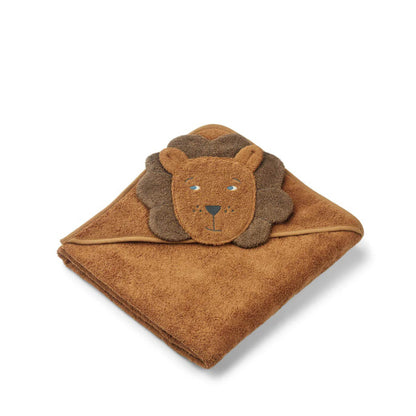 Hooded Towel, Lion in a golden caramel mix