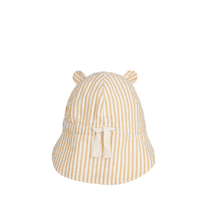 Sun hat Gorm in yellow mellow/creme de la creme striped