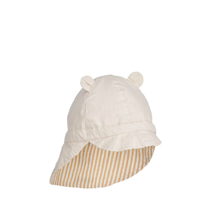 Sun hat Gorm in yellow mellow/creme de la creme striped